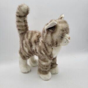 Douglas Cuddle Toys Cat 9" Plush Realistic Stuffed Animal Brown & White Striped